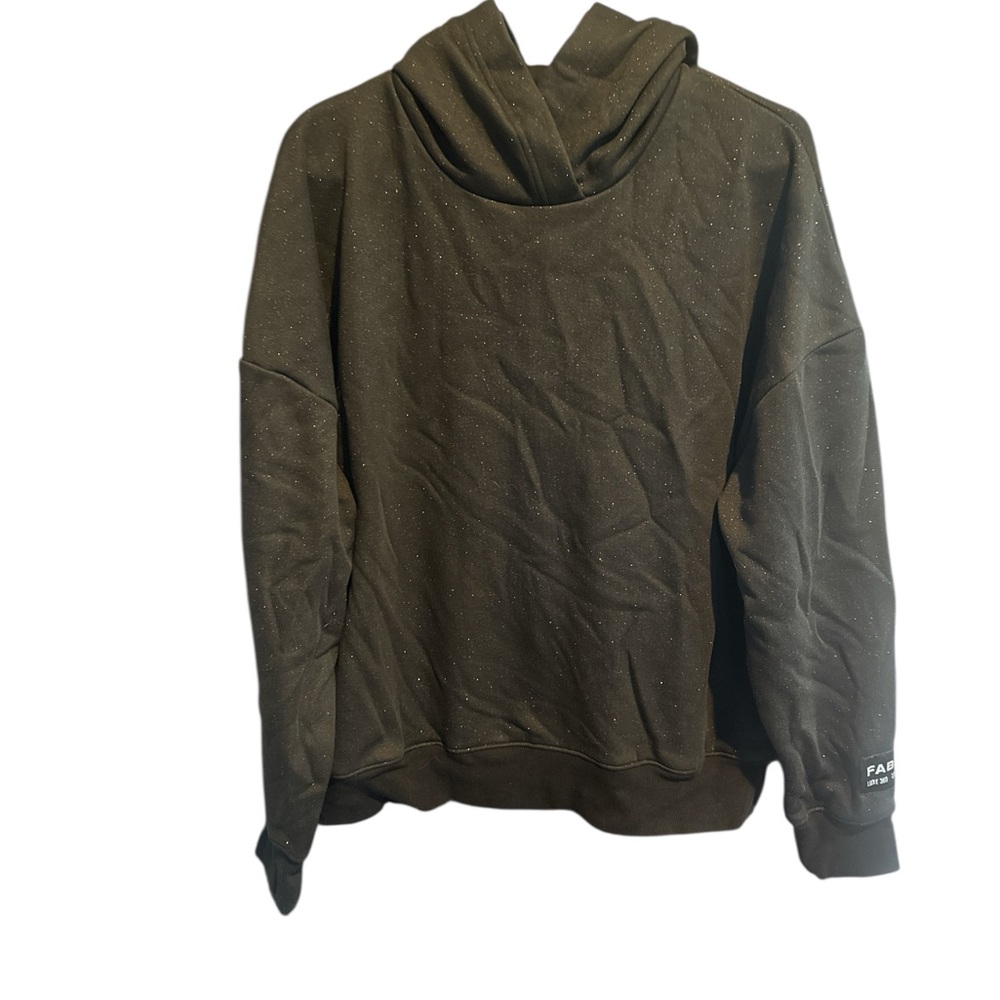 Black Hoodie with Speckled Design glitter